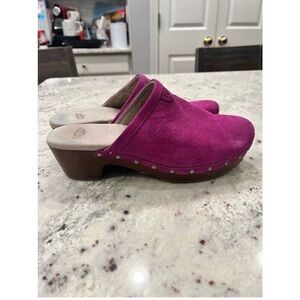 Women's UGG Suede Clogs in Purple